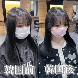 🫧🇰🇷インスタで大人気💖韓国風骨格似合わせ小顔顔周りカット＋韓国艶カラー🇰🇷🫧