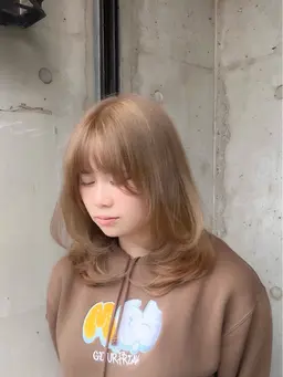 ✅ブリーチ込みのダブルカラーで透明感のあるカラーに🙆♂️ケアブリーチも⭕️✅カラー+カット+トリートメント