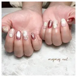 🌿mofmof 定額ネイル🌿甘皮ケア＆オイルとクリームの保湿付♡フィルイン可