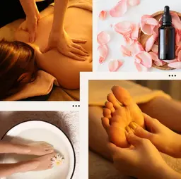 🌸早割！11〜16時限定🌸足ツボセット60分(足ツボ30分＋リンパマッサージ30分)ローズ香るフットバス付※女性料金