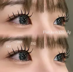 お付け足し🎀✧︎*。【オフ別途】フラットラッシュ60~80本🖤