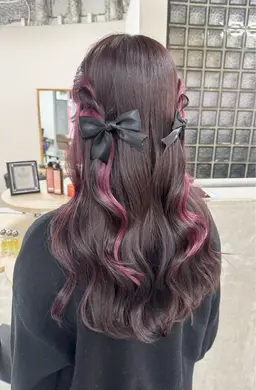 ‎𓊆 大人気クーポン🩰ྀི 𓊇インナーブリーチ＋インナーオンカラー+オンカラー🎀 ＋リペアトリートメント