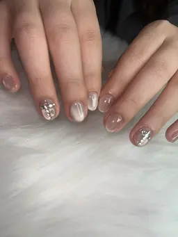 ジェル マグネットネイル/ミラーネイル