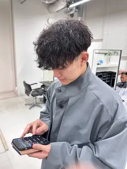 🏁【カット＋ニュアンスパーマ】ショート、ボブ◎メンズカット可