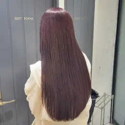 【全員】透明感/艶カラー＋《髪質改善》HITAトリートメント🫠💙(ロング料金無し)〈ミニモ限定〉