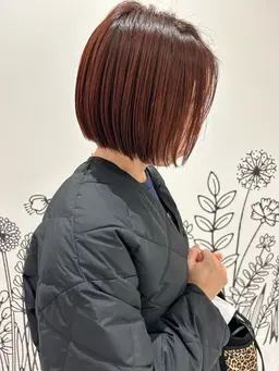 カット+白髪ぼかしハイライト+オンカラー