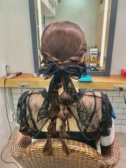 お時間安心！朝10時から受付開始！お呼ばれヘアセット