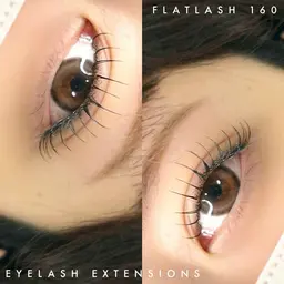 【ミニモ限定】💛【 最高級フラットラッシュ160本 ➕コーティング 】