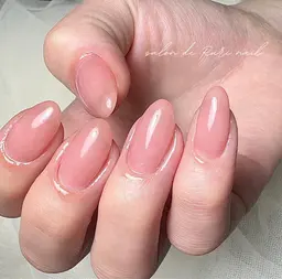 【パラジェル】オフ無しケア込/ワンカラー&ラメグラ