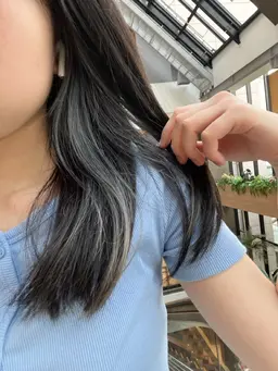 カット＋インナーカラー＋ワンカラー🩶