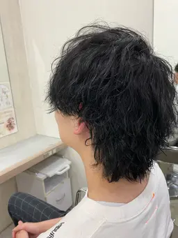 メンズカット＋パーマ＋眉カット＋FP＋超補修シャンプー ¥10350