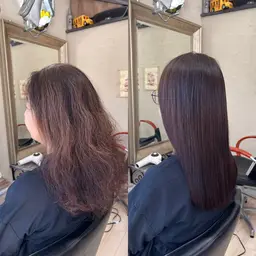 【9月4日限定かなりお得】💗【💫髪質改善縮毛矯正・極】カット＋髪質改善縮毛矯正＋オージュア4ステップTR付