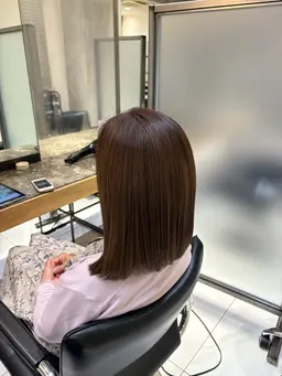 ✨モデル様限定価格✨ワンカラー🎀＋Tr＋超音波アイロン🫧(白髪染め、ブルーブラック等 暗染め不可)