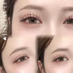 【♥：フラットラッシュマツエクモデル】🖤説明欄を読んでご予約ください(⋆ᴗ͈ˬᴗ͈⋆)　【担当：平木】