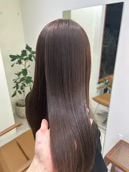 💫透明感カラー💫赤み消しアッシュ/暖色系もOK🌈(シャンプー&ブロー込)+うる艶トリートメント