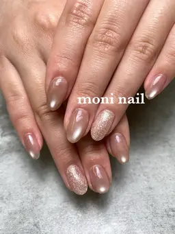‎【オフなし】ハンド💅🏻マグネットネイル💙
