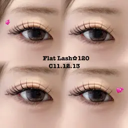 【束仕上げ】フラットラッシュ80本🐈⬛ ͗💕