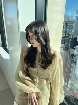 ✨人気No.1✨🌻当日予約◎🌻カット＋透明感カラー＋4step Aujua トリートメント☁️🌈(シャンプー付‪)