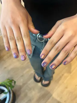 【オフ有】ハンド💜マグネットネイル★*