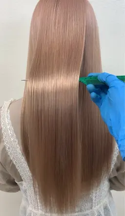 【🪽🫧艶々ハイトーンにしたい方へ💖】ケアブリーチトリプルカラー＋トリートメント