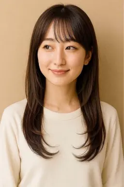 【似合わせナチュラルレイヤーカット♪】軽い動きが出てスタイリングも簡単です！シャンプーブロー付♪