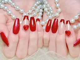 🍓🍒🍉ハンド🌈初回オフ無料🌻オフ込み90分❤️‍🔥持ち込みデザイン￥6980💅デザイン、パーツ4本まで🥨