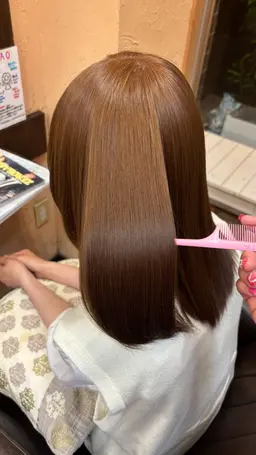 ブリーチなしWカラー+3stepトリートメント🎨✨️