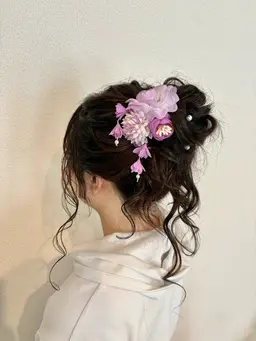 ✨️浴衣ヘア✨️ゆるふわまとめ髪👘🍧🎆