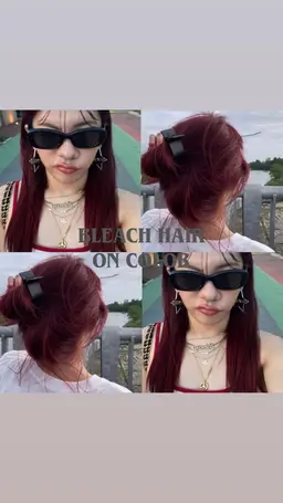 暖色特化カラー剤使用🍒色落ちも楽しめる暖色カラー🧡🩷❤️