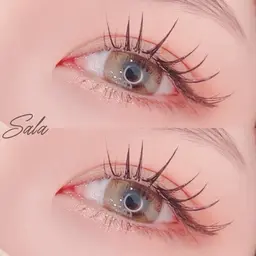 ꙳⸌♡⸍꙳束間マツエク✖︎圧倒的持続力⭕️【Wフラット♡̣̣͚꙰80束】まつ毛上下をフラット2本で挟み込むモチもup💛