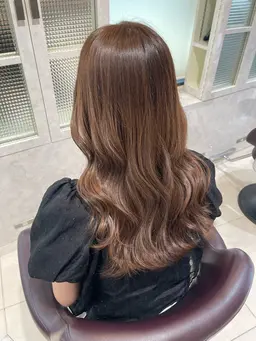 【🥕ブリーチなしで明るめに！🥕】🐰ダブルカラー＋ treatment🐰