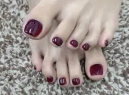 一色フットネイル