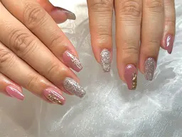 ハンド💅✨️【オフ込み】🟪チップ長さだし10本付🟪持ち込み90分アートコース💖