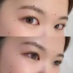 大人気🌈目尻デザインカール𓂃 セラムラッシュリフト(上まつげ)黒目上立ち上げネコ目orタレ目👀コーティング美容液込