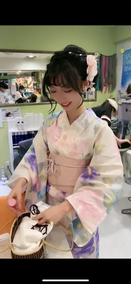 浴衣👘着付け+ヘアセット