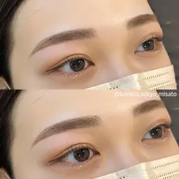 美眉毛アイブロウWAXスタイリング＋毛量調整有（間引き）+眉メイク￥4700