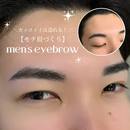 11/18限定🐈⬛🩶【メンズ専用】美眉毛👀アイブロウワックス脱毛✨カット間引き付き