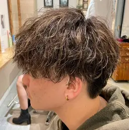 🌟ご新規限定🌟メンズカット➕処理剤付きケアパーマ【波巻き　ツイスパ　ニュアンス　シャドウ　スパイラル　フェザー】