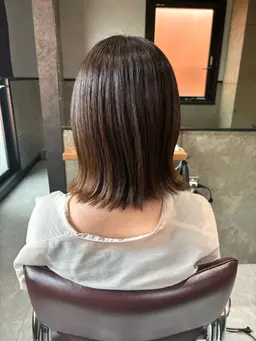 ボブカット✂️＋潤い艶カラー💜＋トリートメント💫