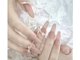 “口コミ不可”《チップ長さだし》2色選べる☆ワンカラー/ラメグラ