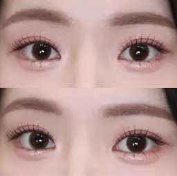 ワックス脱毛、眉カット込※間引きは行っておりません。