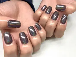 【HAND】オフ込み▼シンプルミラーネイル