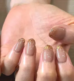 🏫ネイル学園🏫🩵ラメグラデーション🩵💅ジェルネイルHAND📴なし💅