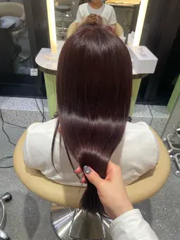 💖メンテナンスカット無料💖カット＋艶カラー＋高級1stepトリートメント🫧超音波アイロン付き🫧🤍