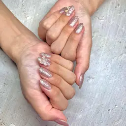 handシンプル➕持ち込みアート左右2本ずつ(パーツ可)  ※オフ可