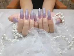 【HANDオフあり】チップ長さだし10本+ ワンカラーorラメグラデーション