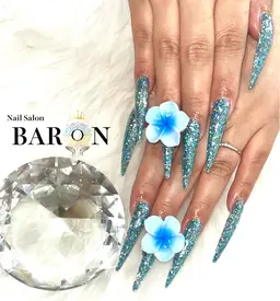 《最先端スカルプ》💅モデル募集🩵ワンカラー/ラメグラ(パーツ別途料金)✨オフなし ¥4000 135分