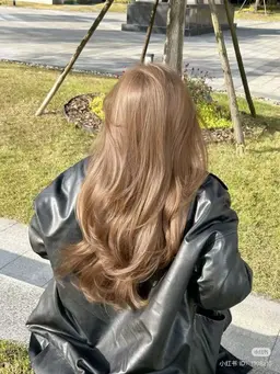 🤍10.11月限定🤍ハイトーンにおすすめ👱🏻‍♀️ケアブリーチ使用ダブルカラー+韓国風スタイリング‎🦌