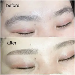 眉毛スタイリング　黄金比を測り、骨格診断をし、デザインを決めていきます！デザインが決まったらwax→毛抜き→メイク仕上げ