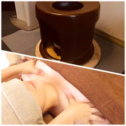 【人気No.1癒しメニュー🔥】国産よもぎ蒸し(40分)+オイルリンパ(90分)